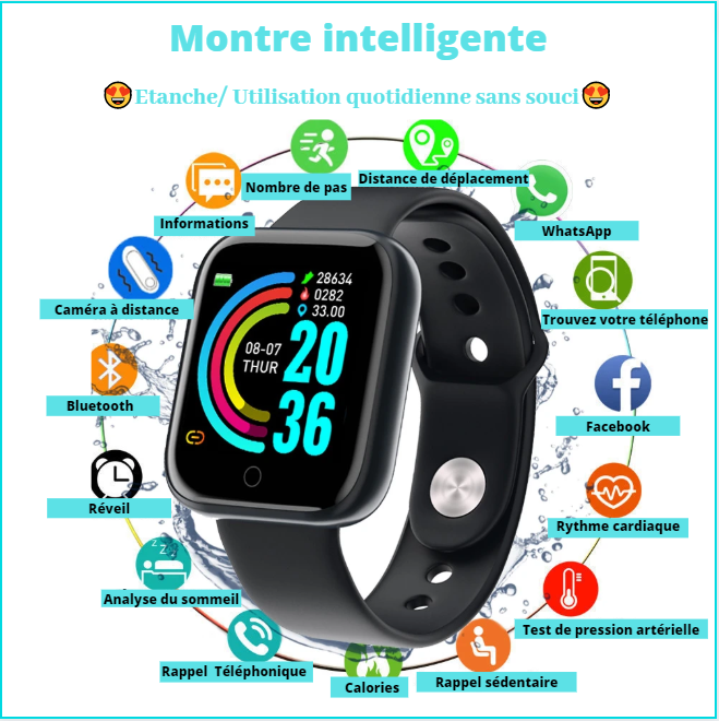 Montre Intelligente 2020  (Android/IOS)